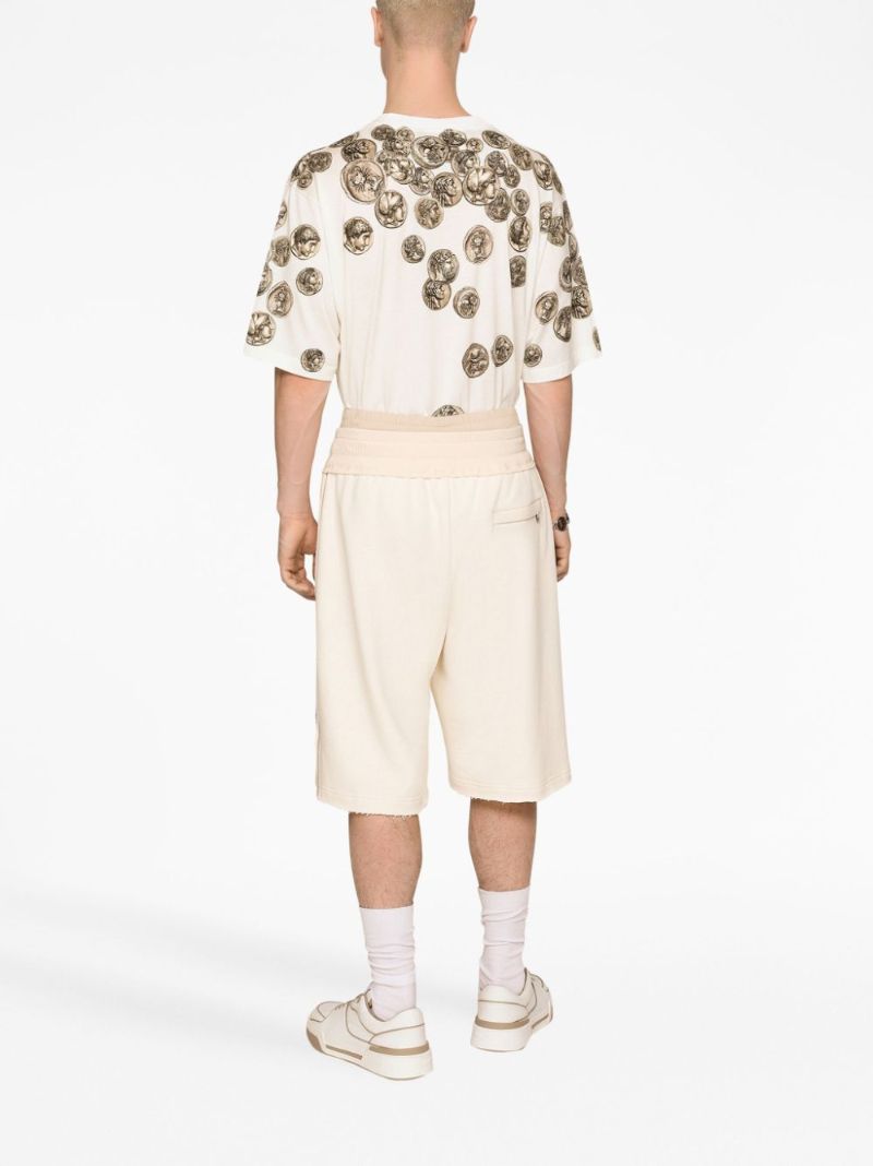Neutral Re-edition Label Track Shorts