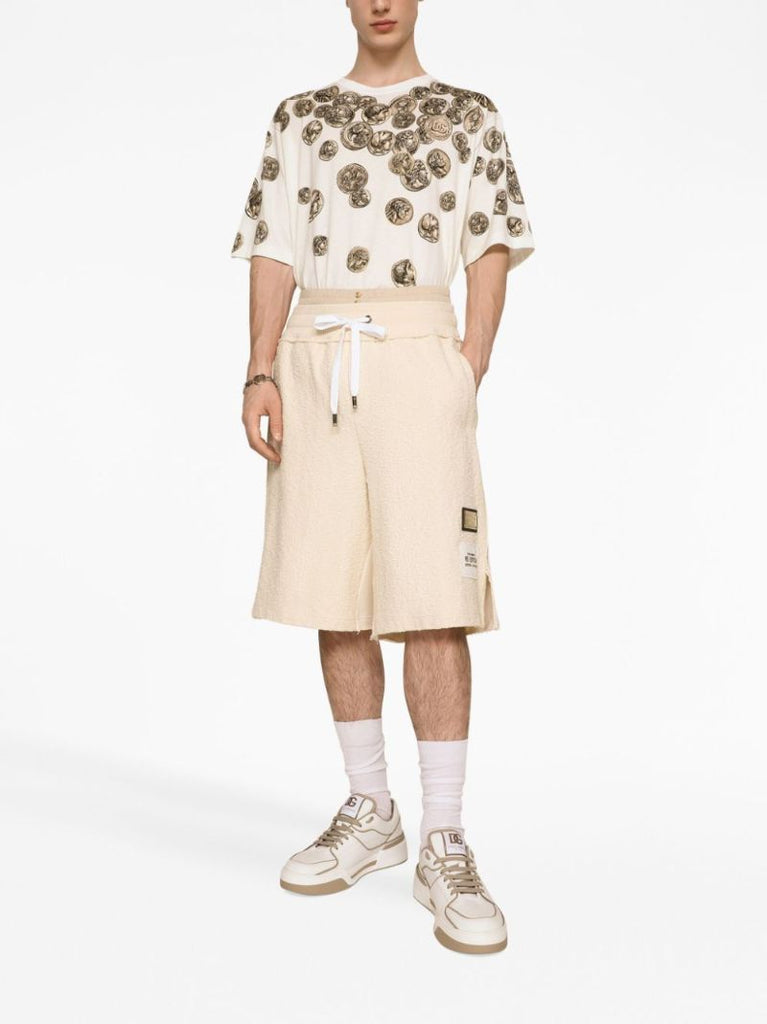 Neutral Re-edition Label Track Shorts