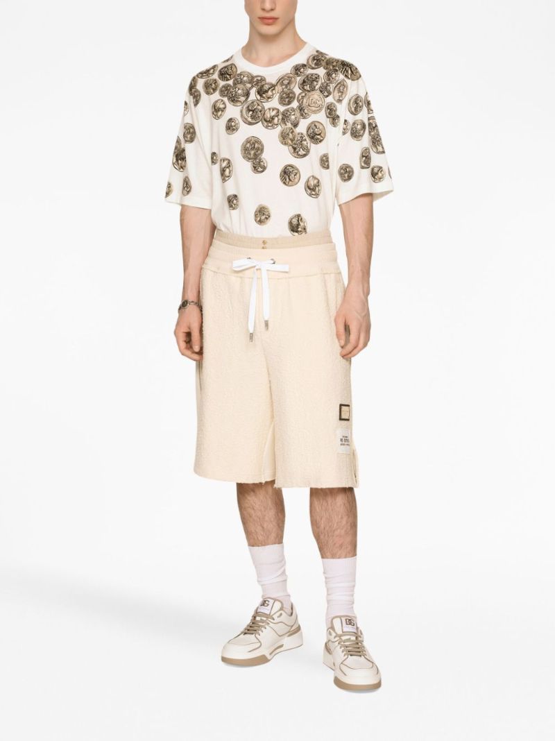 Neutral Re-edition Label Track Shorts