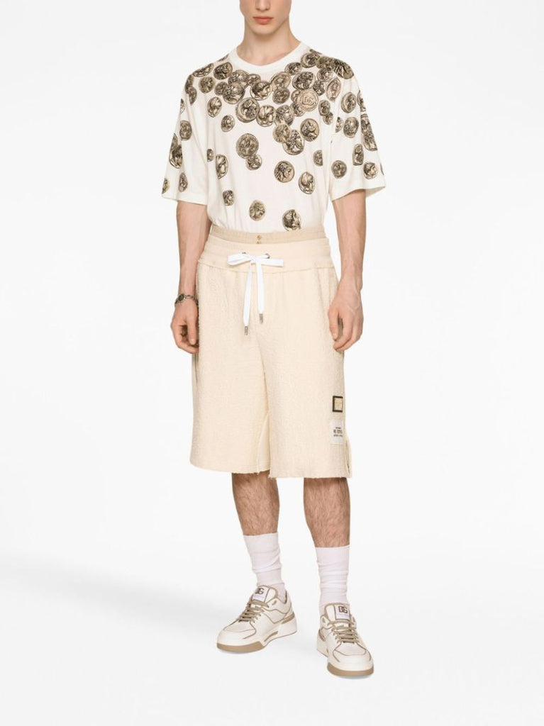 Neutral Re-edition Label Track Shorts