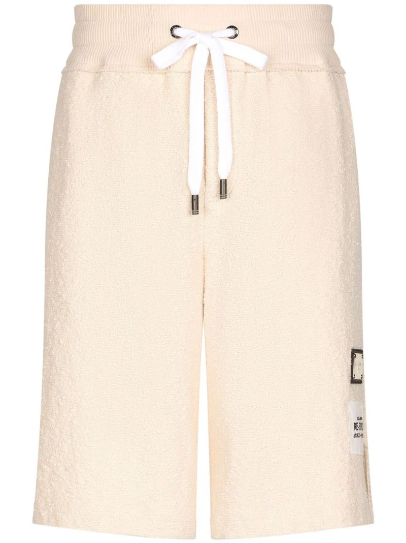Neutral Re-edition Label Track Shorts