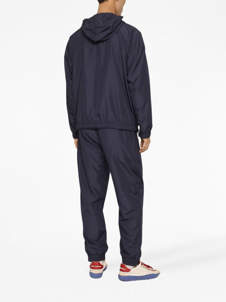 Blue Drawstring Track Pants