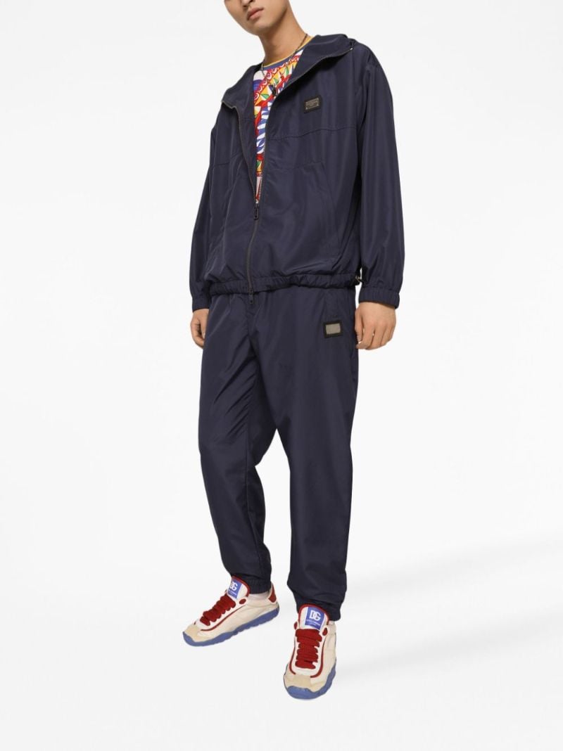 Blue Drawstring Track Pants