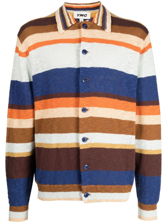 Multicolour Rat Pack Striped Cotton Cardigan