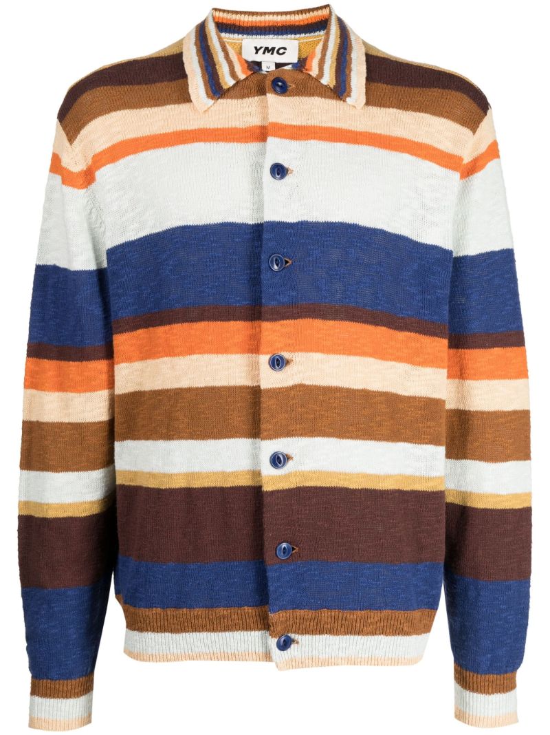 Multicolour Rat Pack Striped Cotton Cardigan