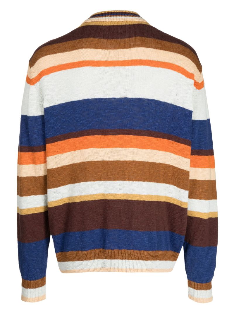 Multicolour Rat Pack Striped Cotton Cardigan