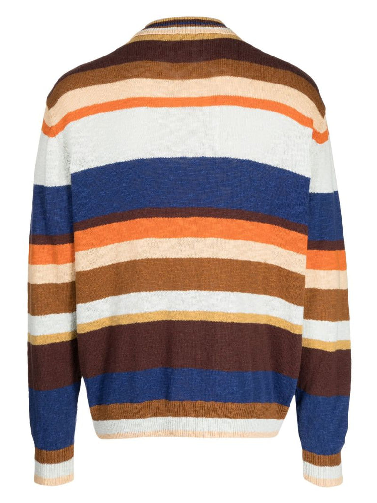 Multicolour Rat Pack Striped Cotton Cardigan