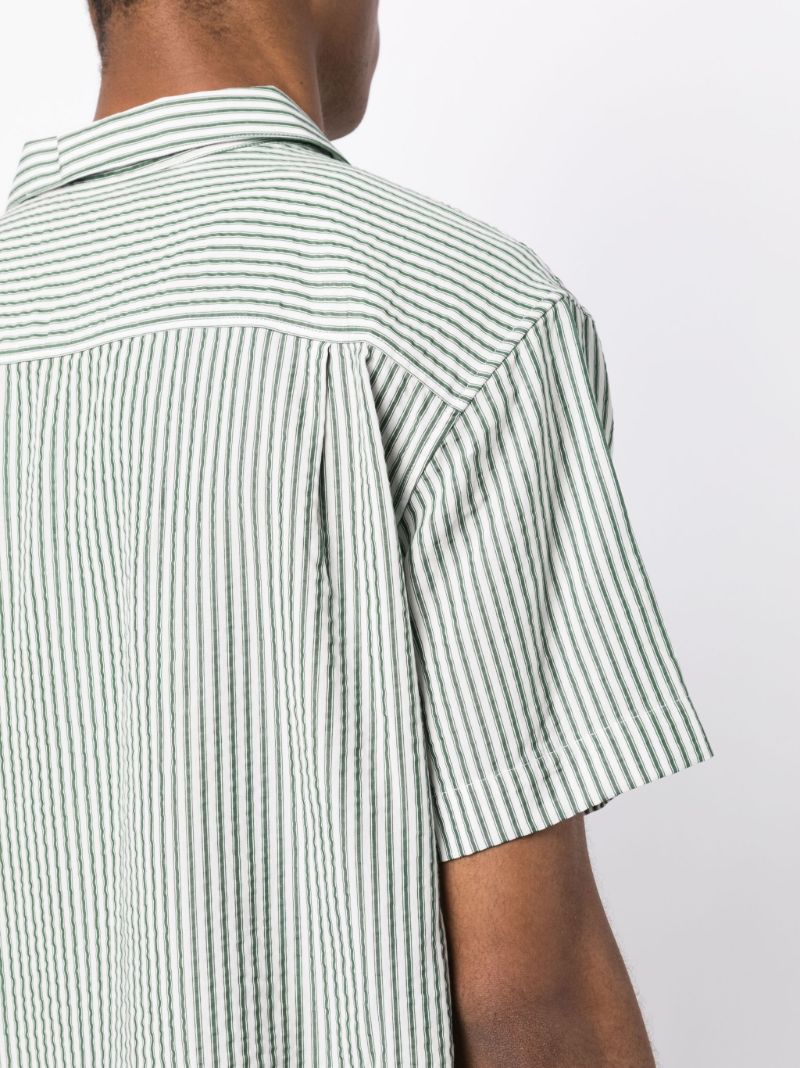 Green Malick Striped Shirt