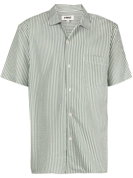 Green Malick Striped Shirt