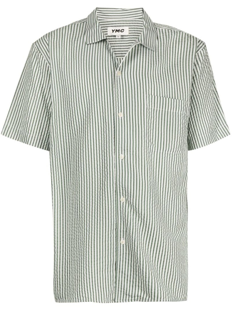 Green Malick Striped Shirt
