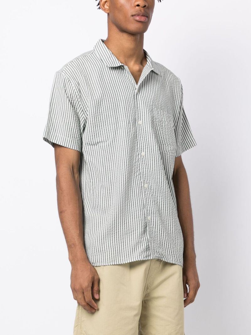 Green Malick Striped Shirt