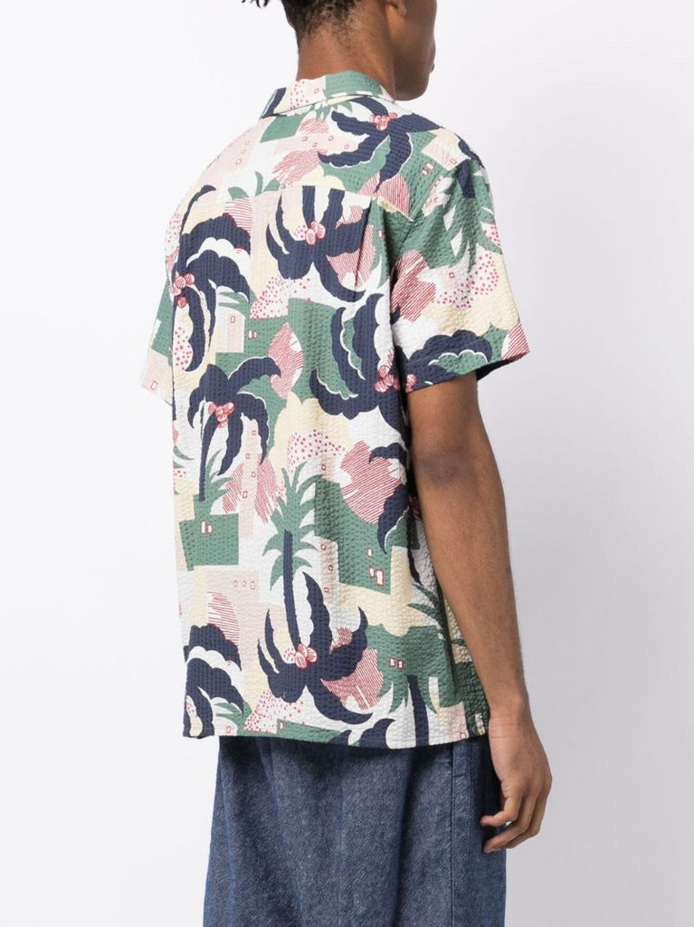 Multicolour Palm Tree Cotton Shirt