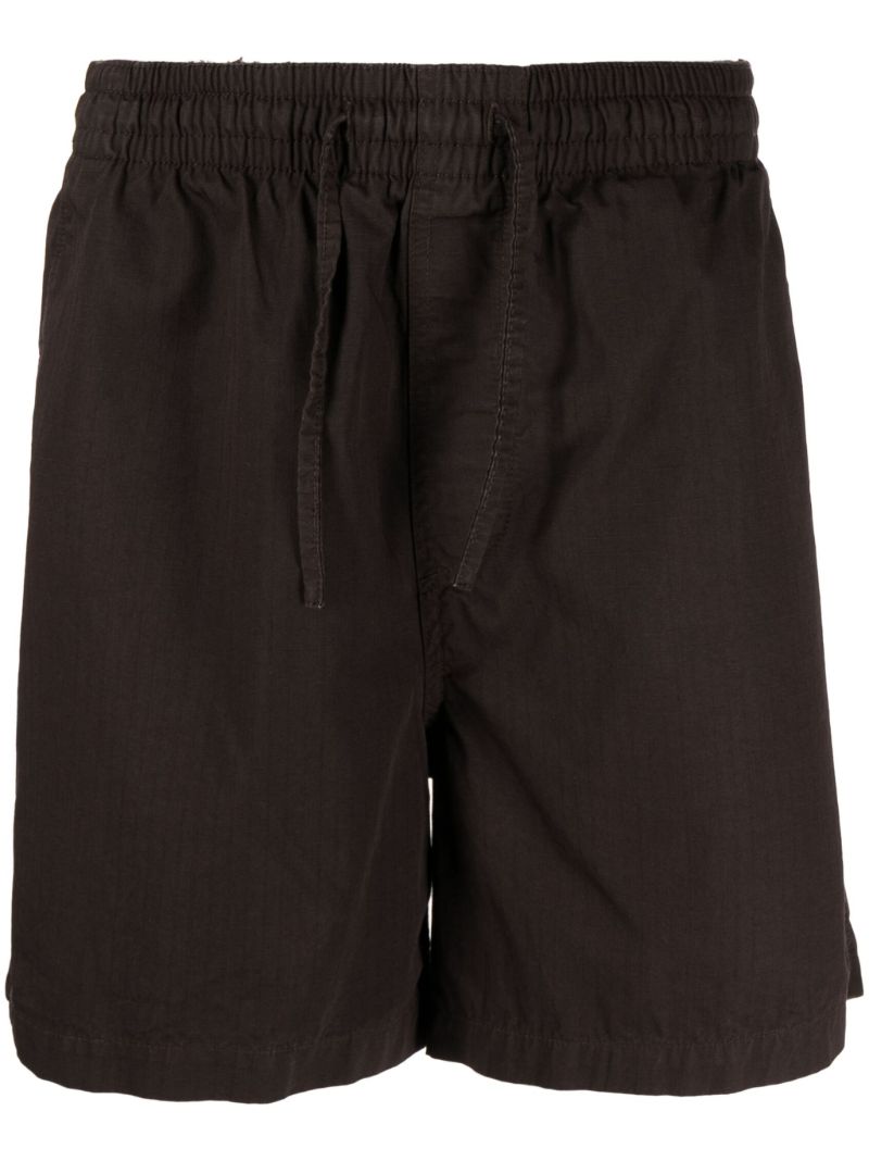 Brown Drawstring Waistband Deck Shorts