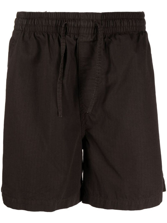 Brown Drawstring Waistband Deck Shorts