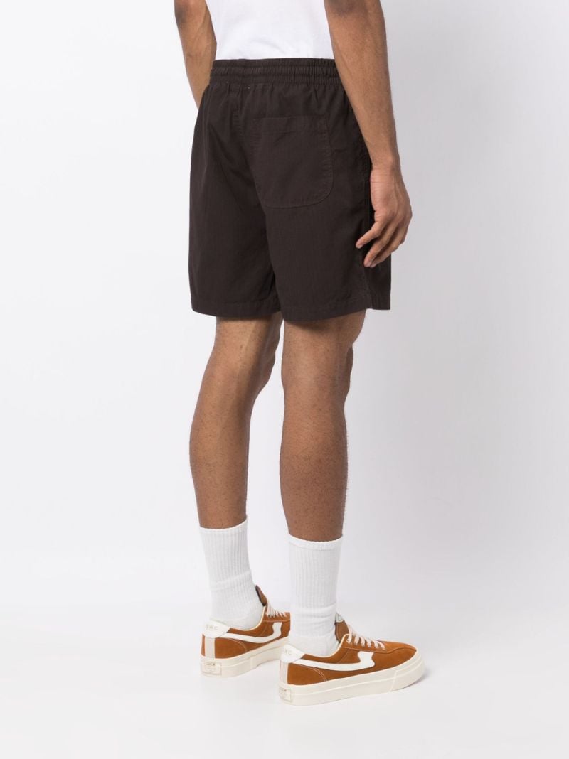 Brown Drawstring Waistband Deck Shorts