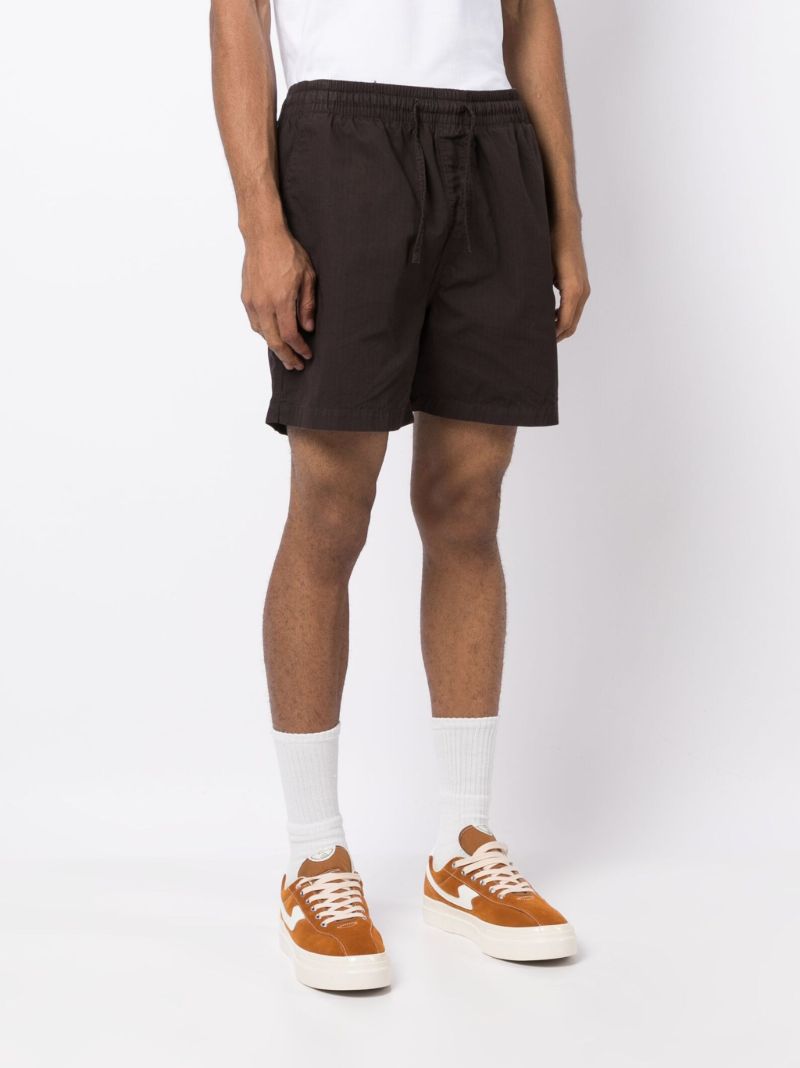 Brown Drawstring Waistband Deck Shorts
