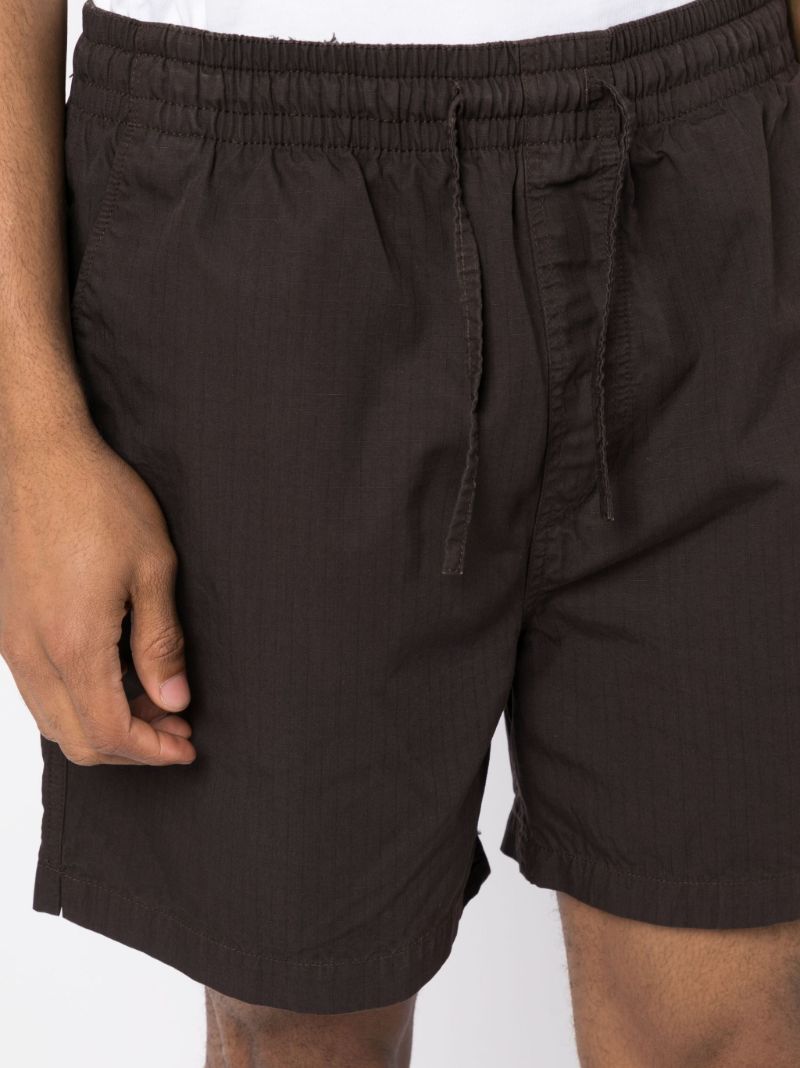 Brown Drawstring Waistband Deck Shorts