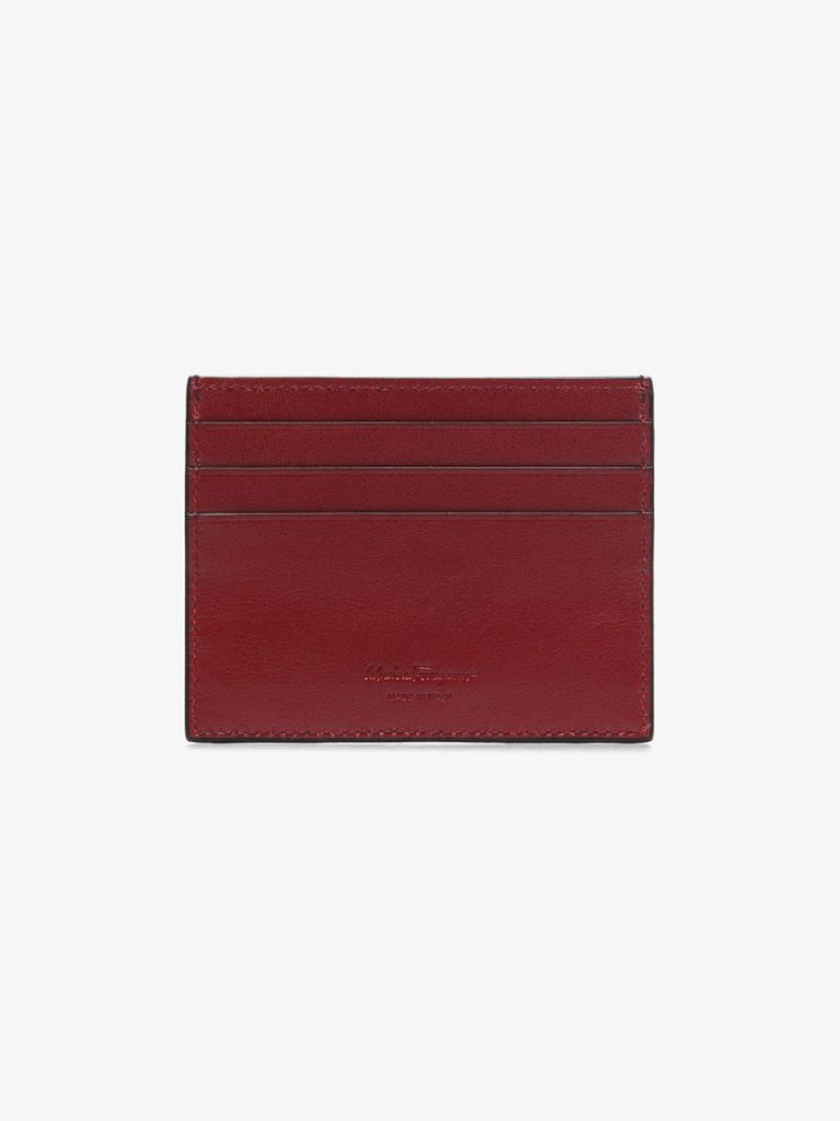 Black and Red Leather Card Holder