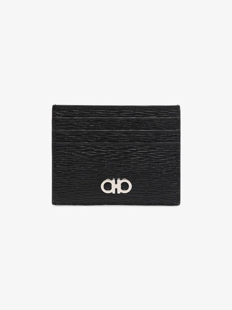 Black and Red Leather Card Holder