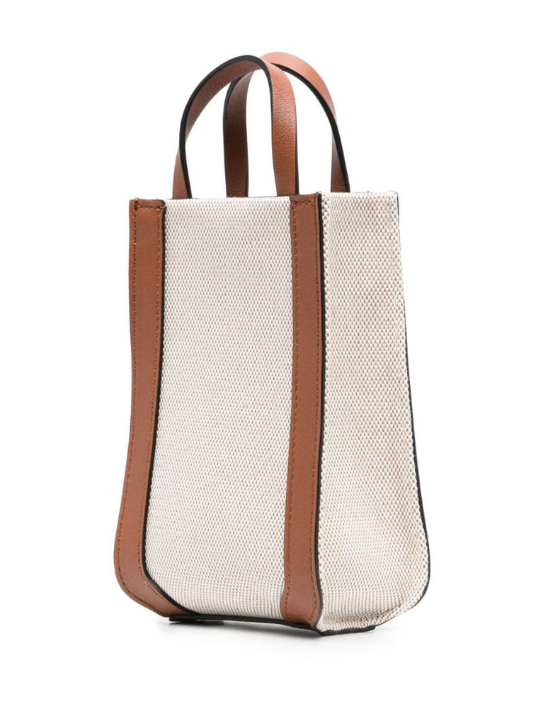 Neutral Vlogo Canvas Shoulder Bag