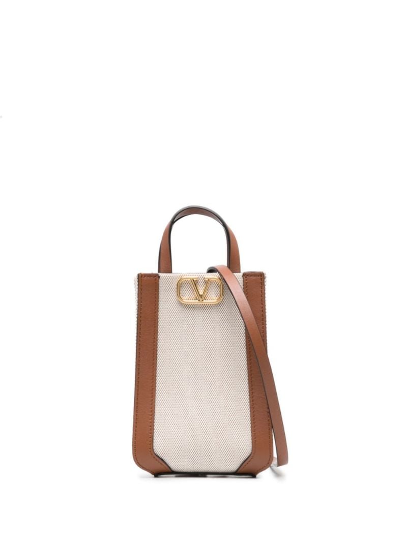 Neutral Vlogo Canvas Shoulder Bag