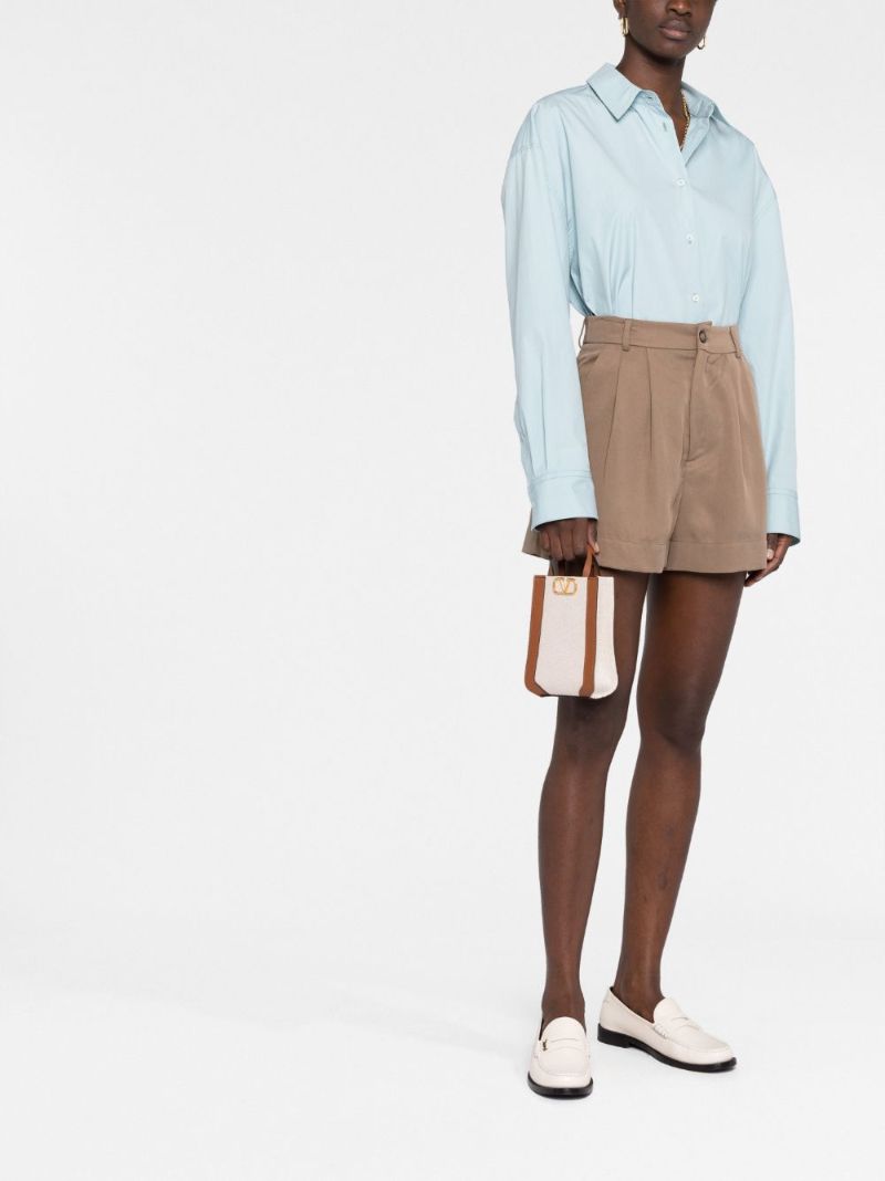 Neutral Vlogo Canvas Shoulder Bag