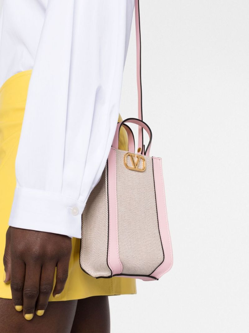 Neutral Vlogo Canvas Shoulder Bag