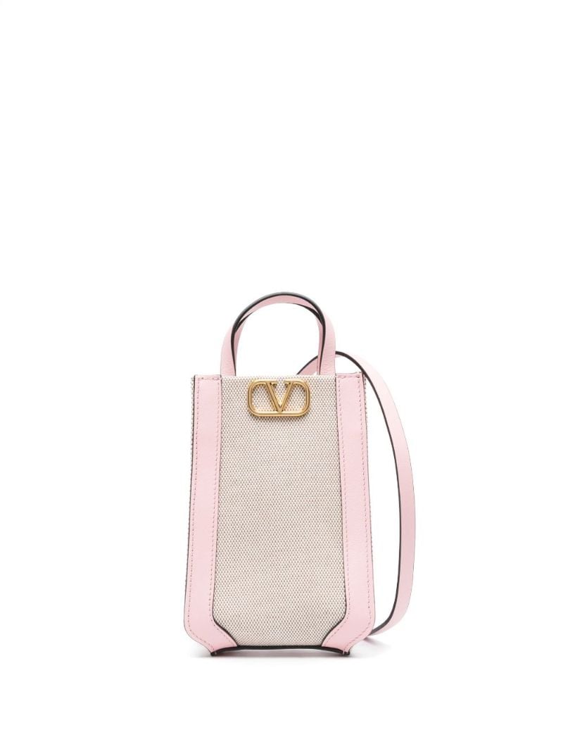 Neutral Vlogo Canvas Shoulder Bag