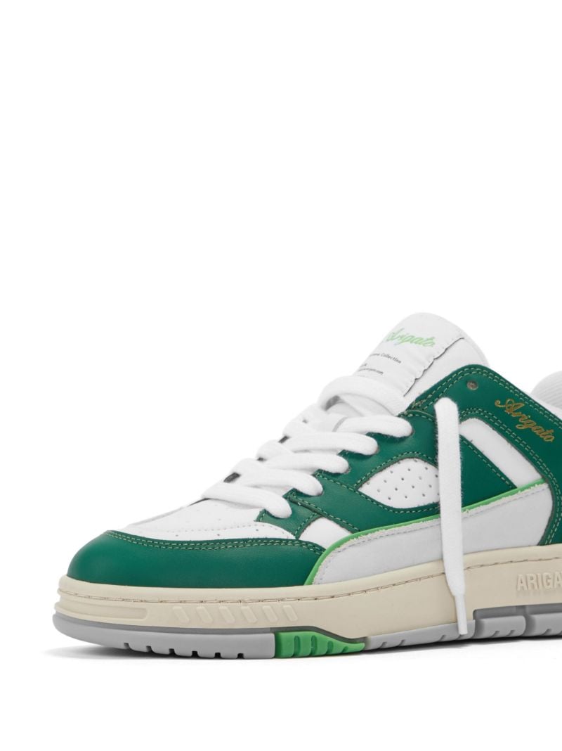 White Area Leather Sneakers