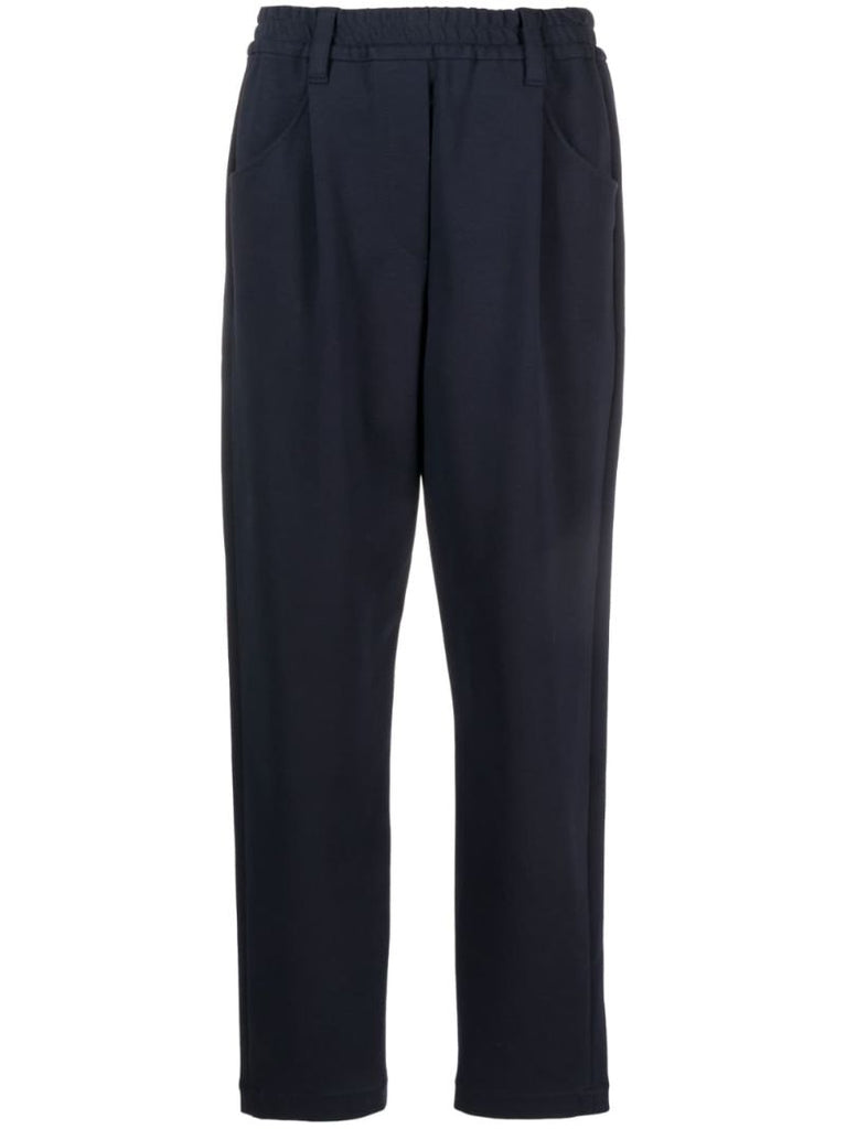 Blue Elasticated Waistband Trousers