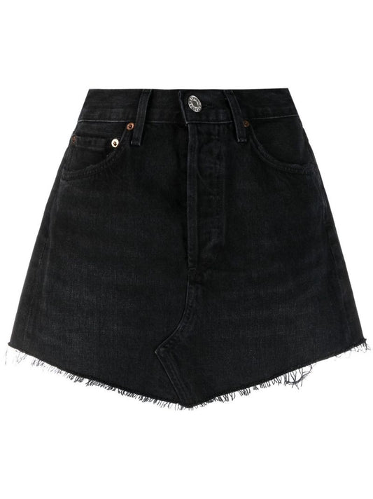 Black Parker A-line Skirt