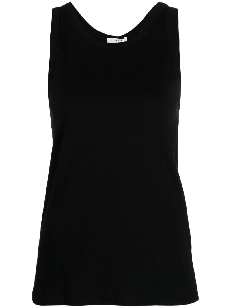 Black Cotton Tank Top