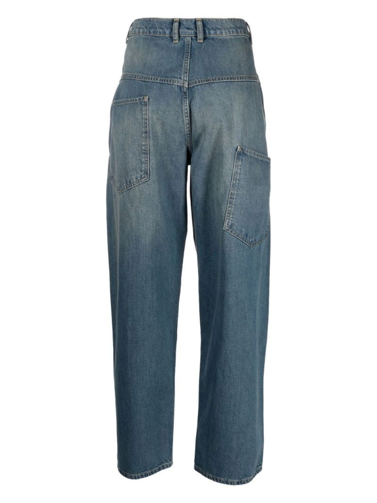 Blue Echo Low-rise Straight-leg Jeans