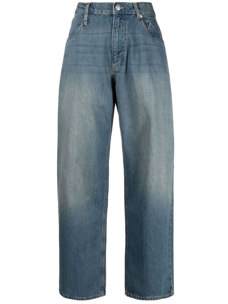 Blue Echo Low-rise Straight-leg Jeans