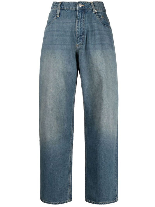 Blue Echo Low-rise Straight-leg Jeans