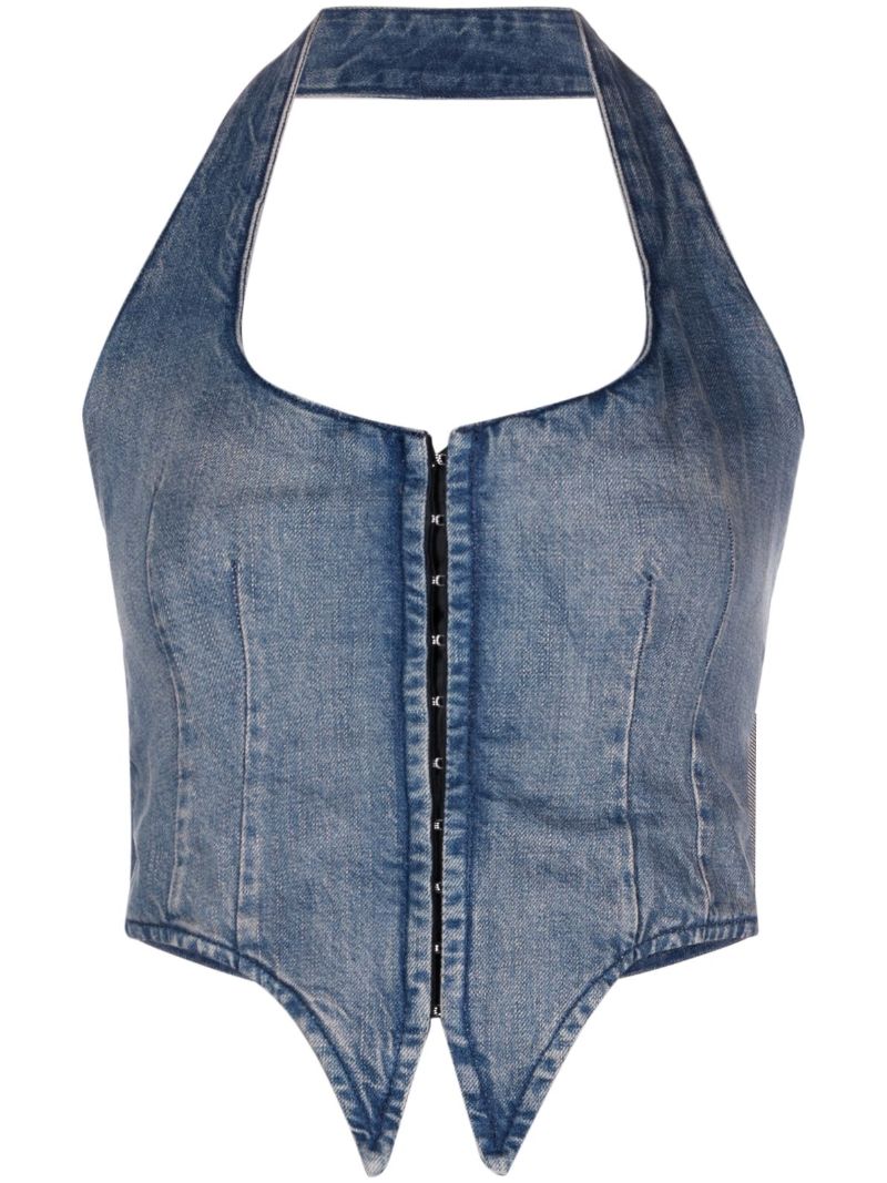 Blue Dani Denim Corset Top
