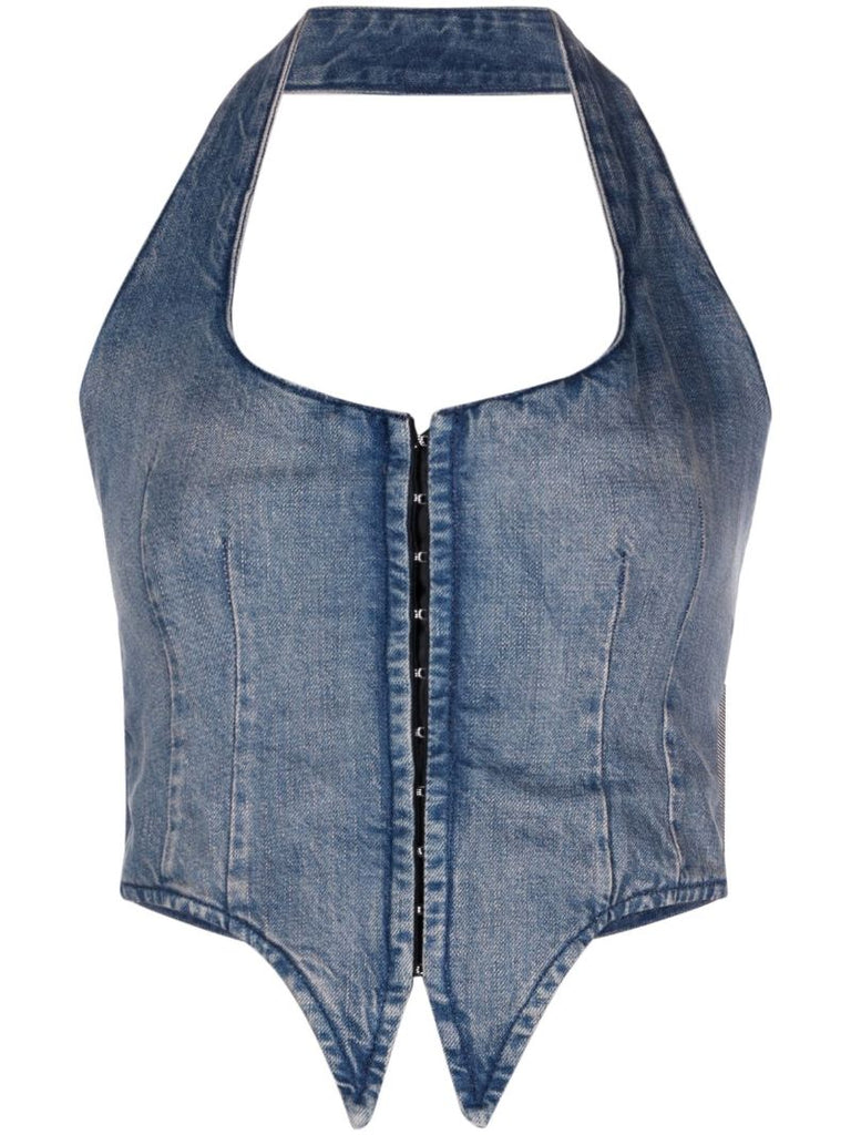Blue Dani Denim Corset Top