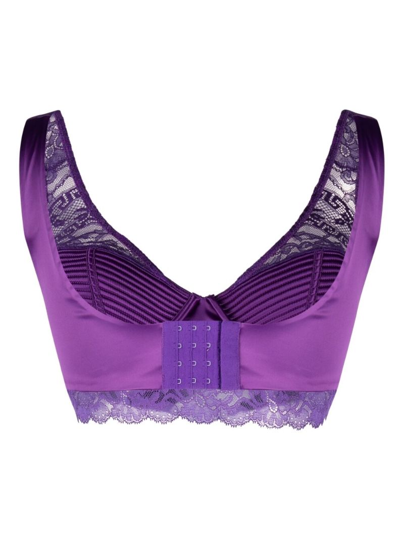 Purple Lace Bralette Top