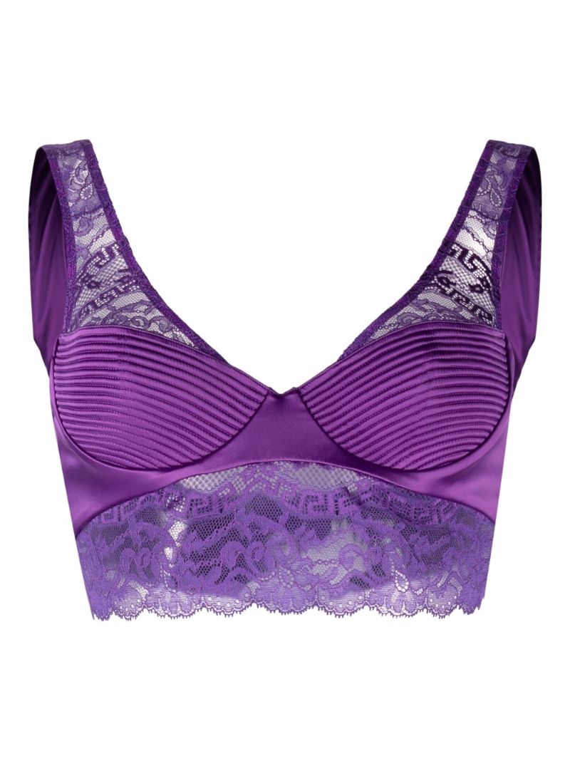 Purple Lace Bralette Top