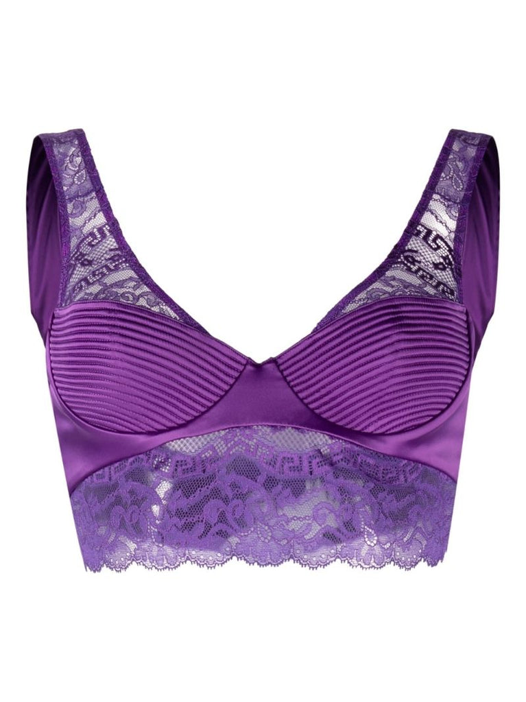 Purple Lace Bralette Top
