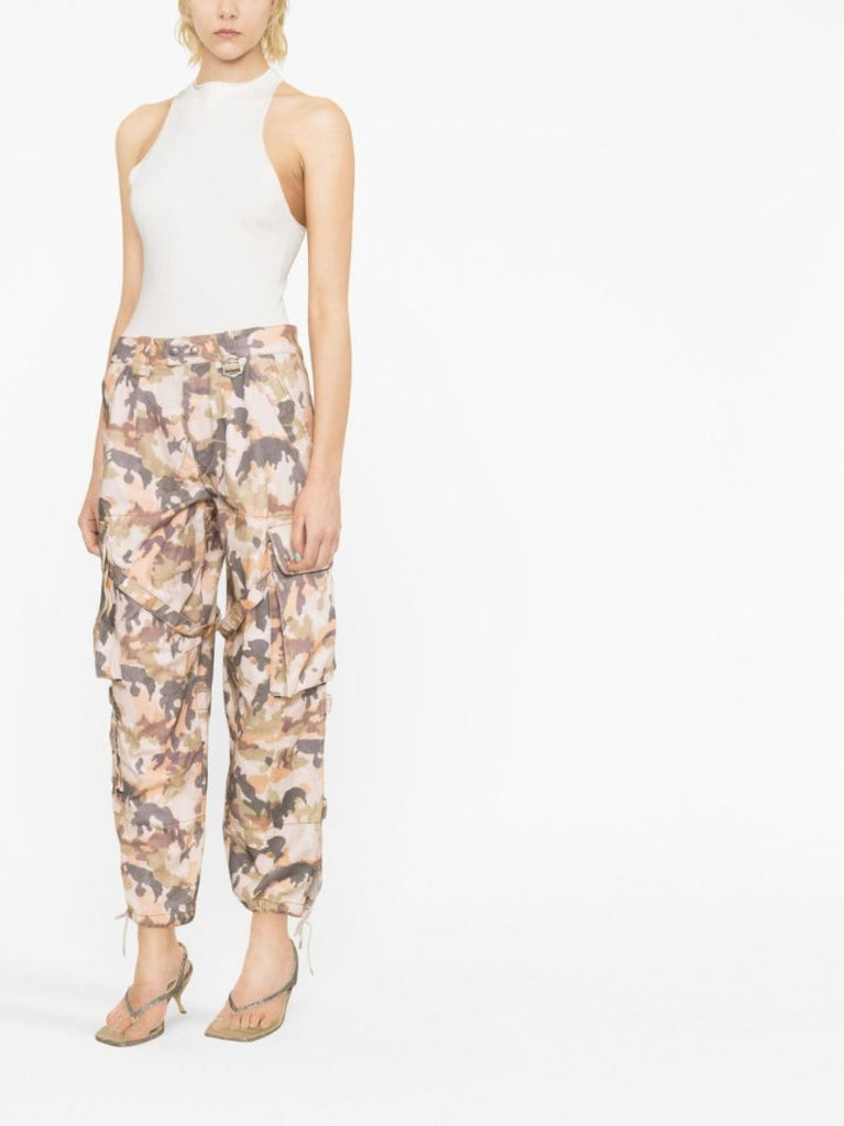 Neutral Elore Camouflage Cargo Trousers