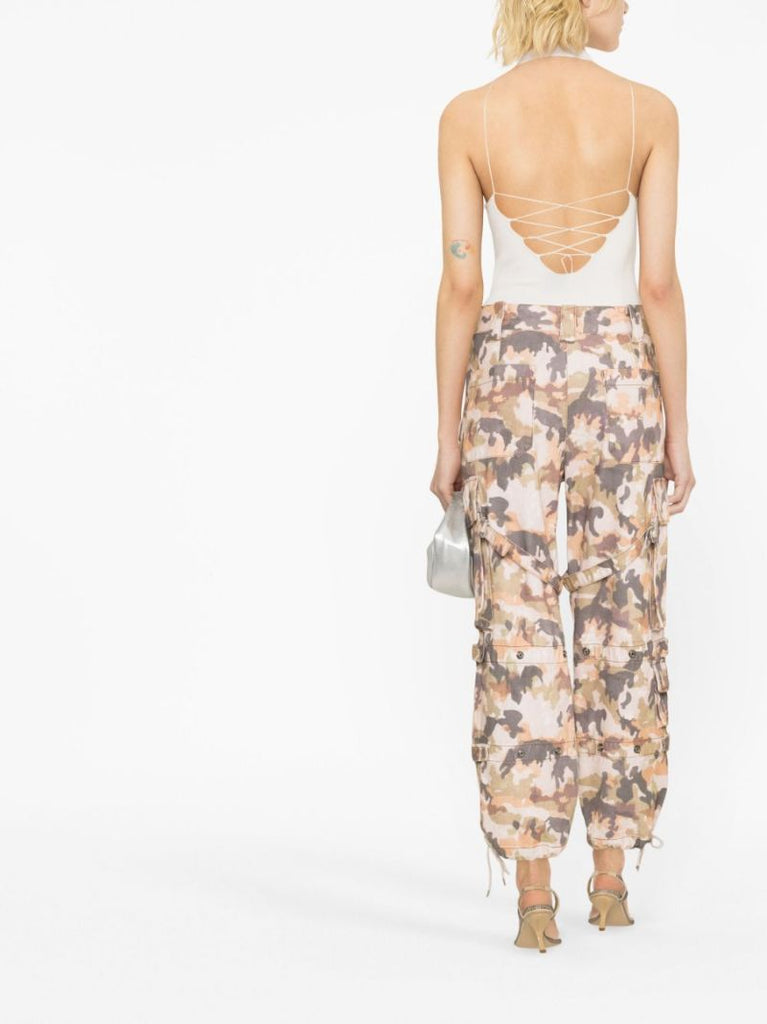 Neutral Elore Camouflage Cargo Trousers