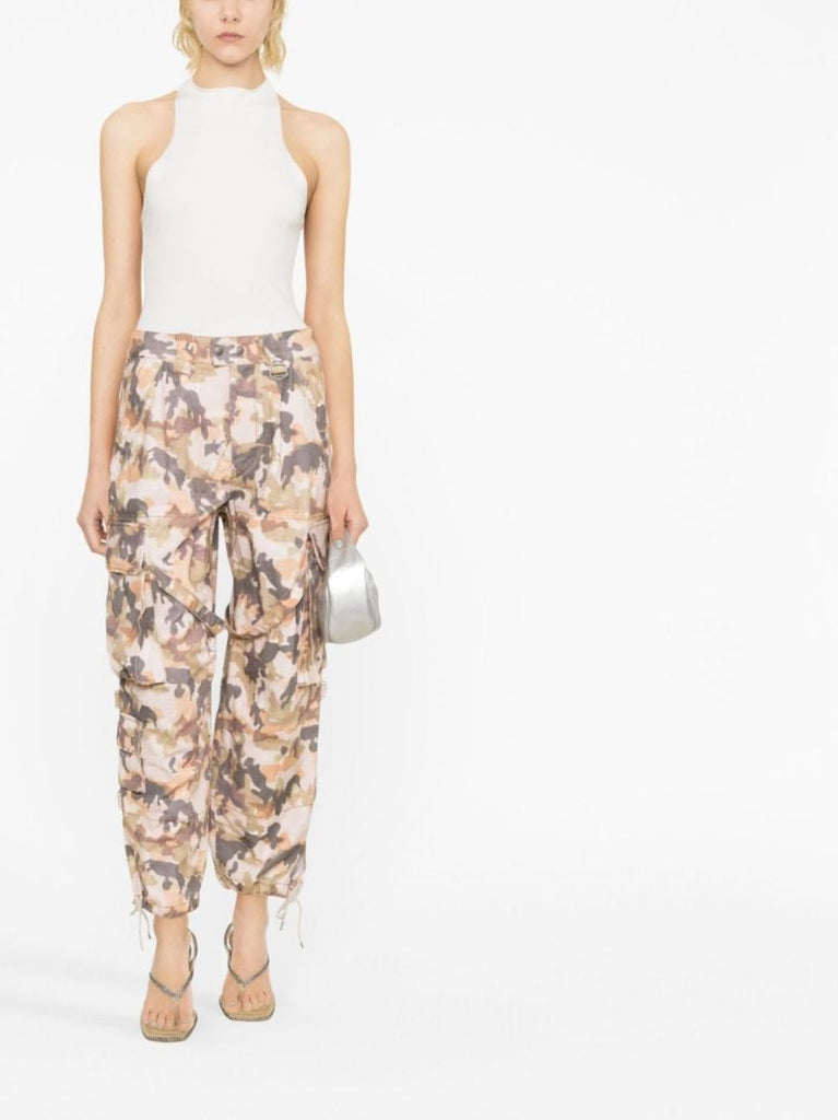 Neutral Elore Camouflage Cargo Trousers