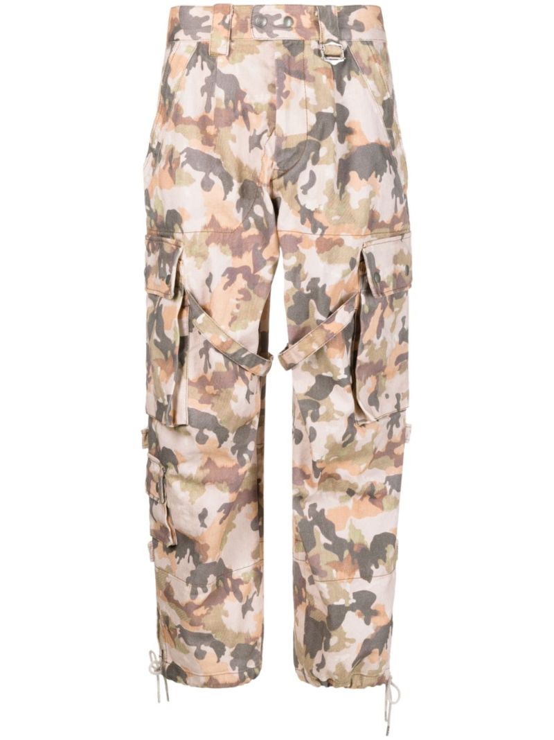 Neutral Elore Camouflage Cargo Trousers