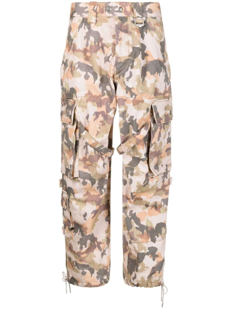 Neutral Elore Camouflage Cargo Trousers