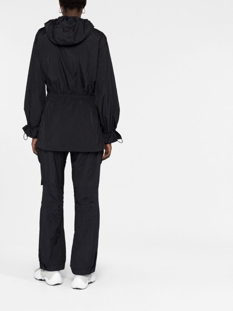 Black Hooded Anorak Jacket