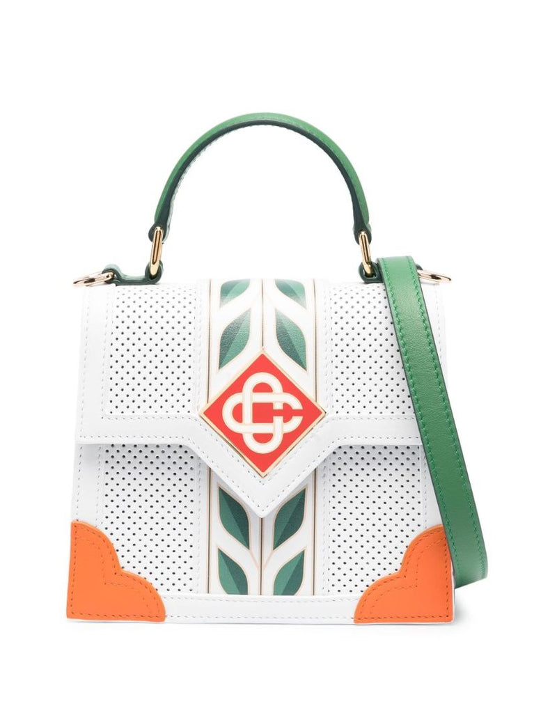 White Jeanne Mini Leather Bag