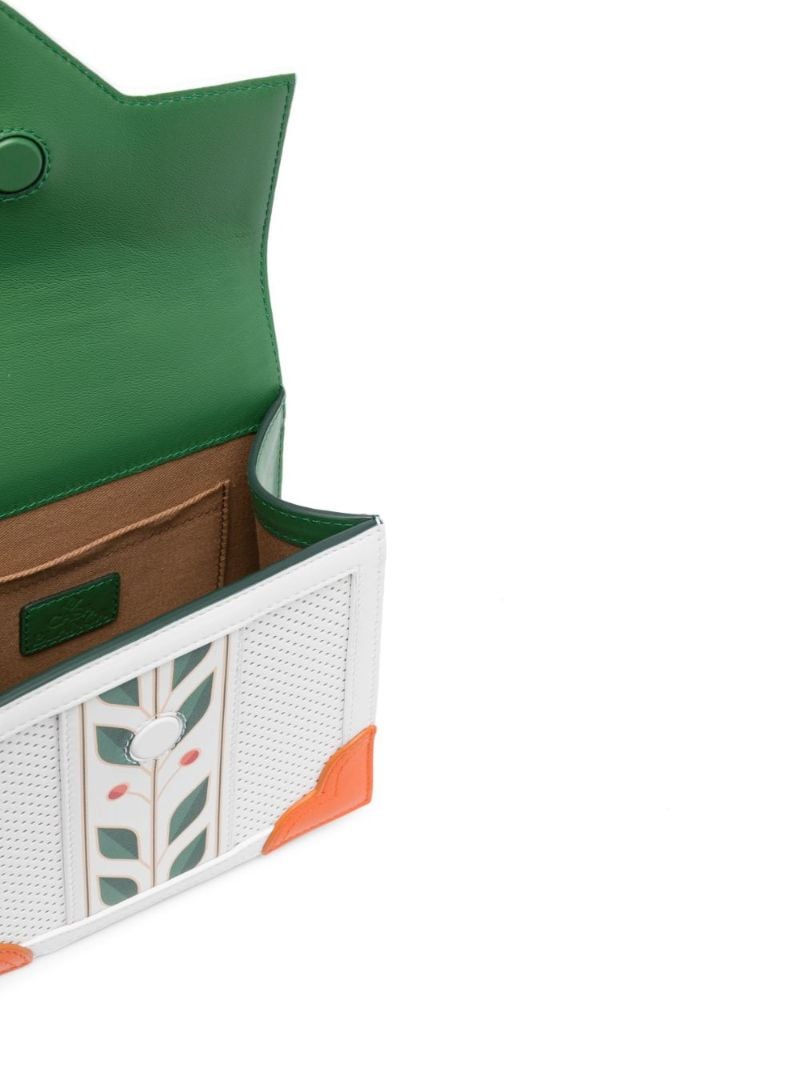 White Jeanne Mini Leather Bag