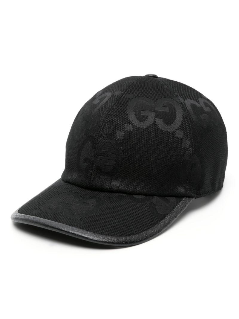 Black Jumbo Gg Canvas Cap