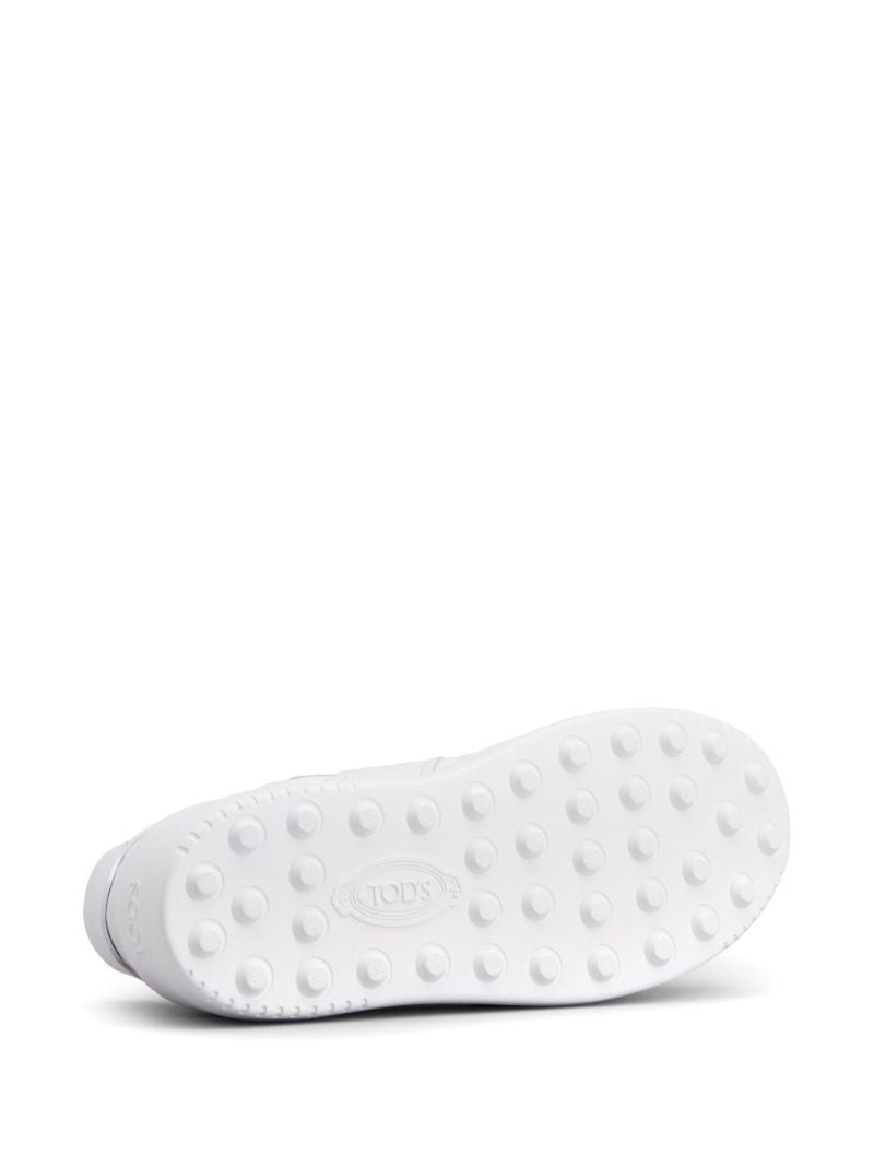 White Chunky Leather Seakers